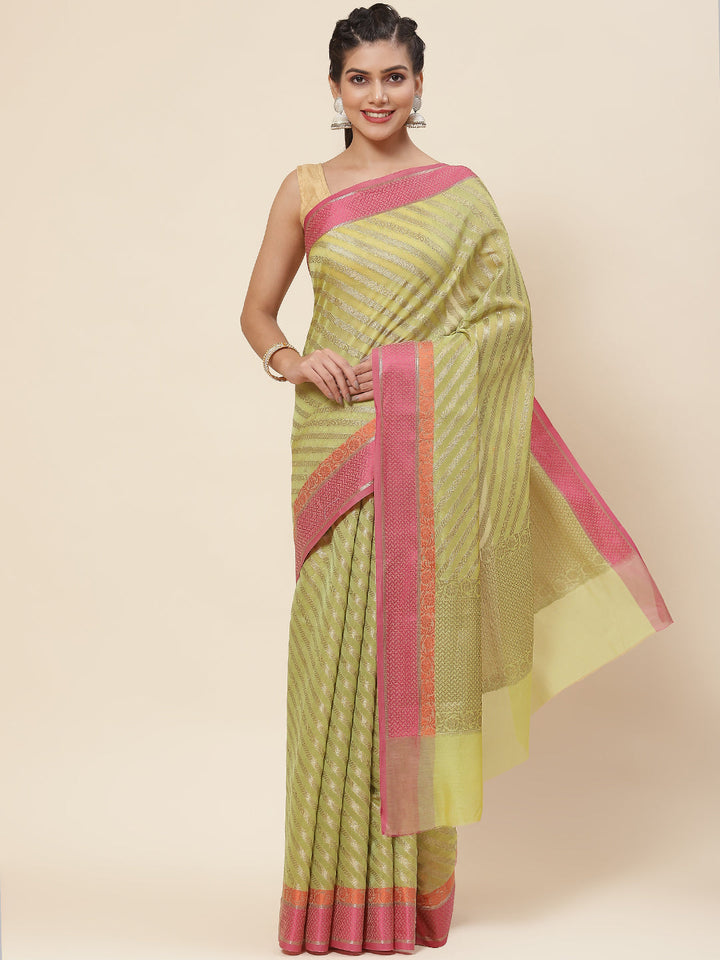 Zari Woven Cotton Saree