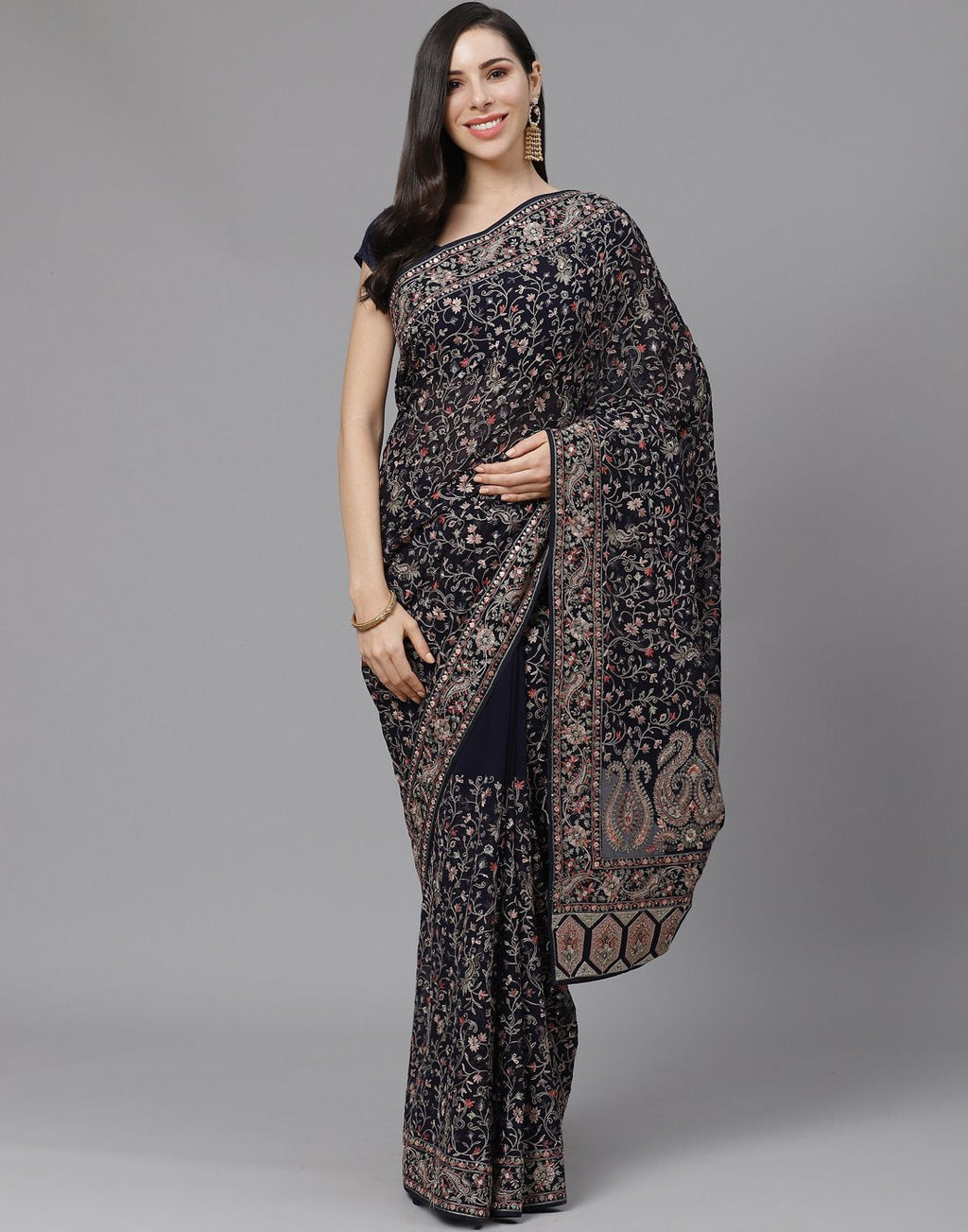 Georgette Embroider Saree