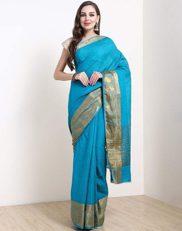 Red Art Handloom Saree