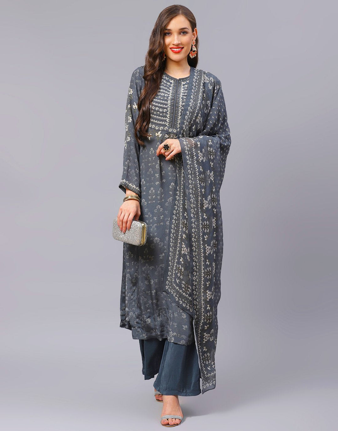 Grey Salwar Kameez