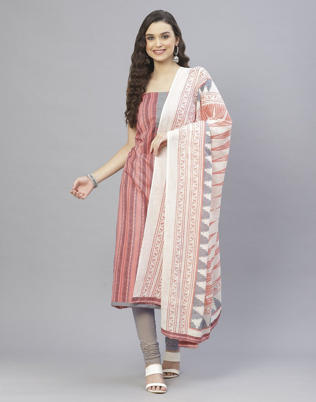 Cotton Embroidered Suit Set