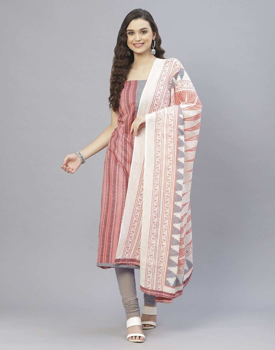 Cotton Embroidered Suit Set