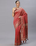 Banarasi Art Handloom Maroon Saree