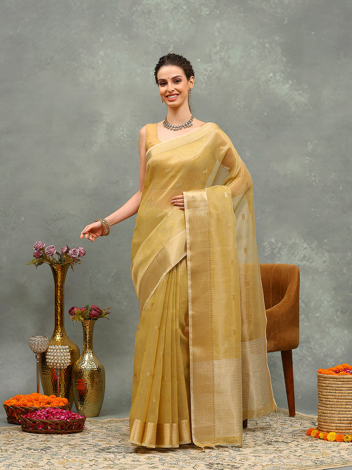 Woven Design Tissue Saree