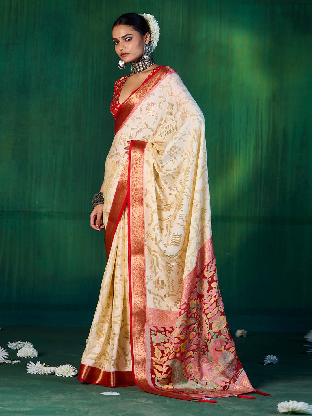 Bandhani Printed Georgette Saree