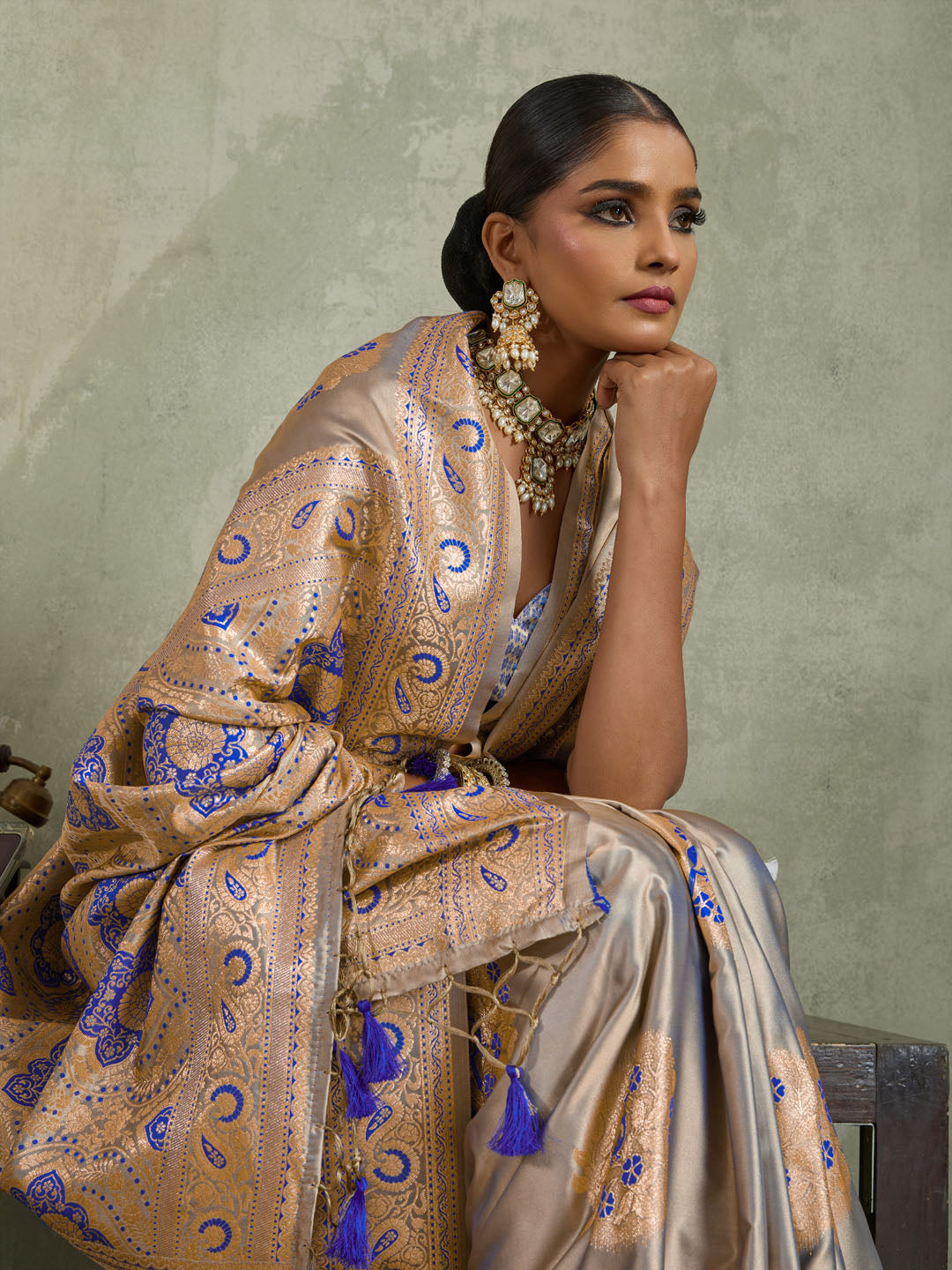Woven Design Satin Silk Saree