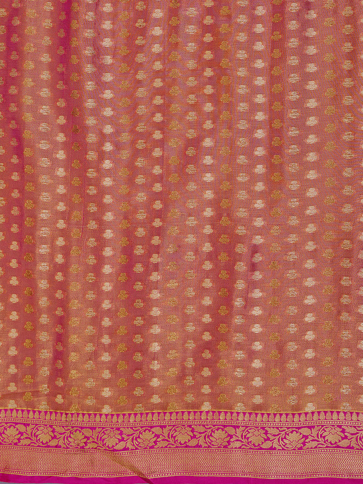 Zari Jaal Cotton Woven Saree