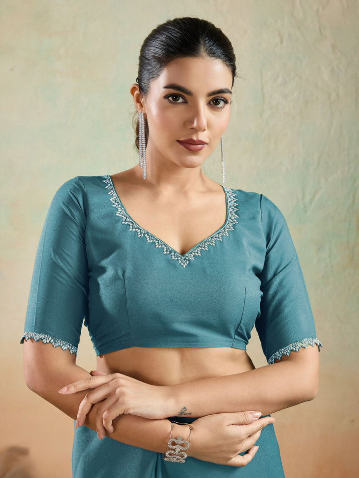 Woven Design Georgette Saree