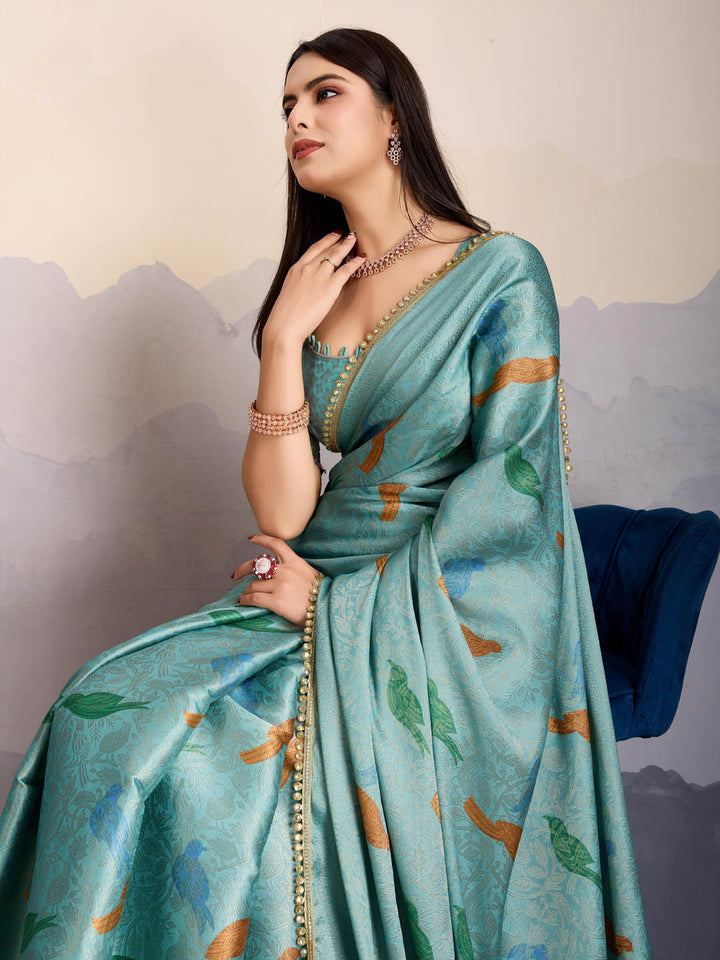 Printed Art Silk Saree