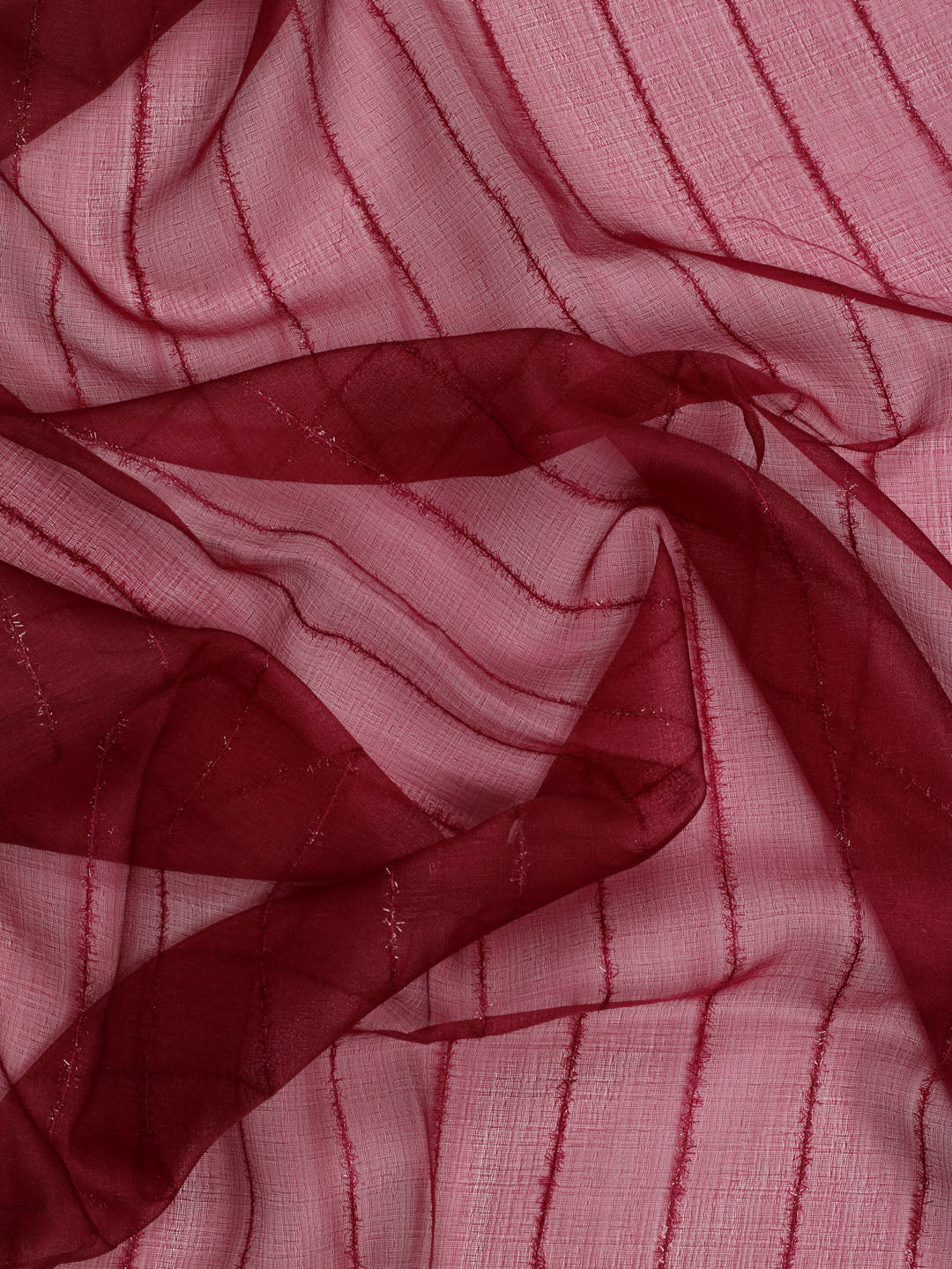 Plain Zari Border Organza Saree