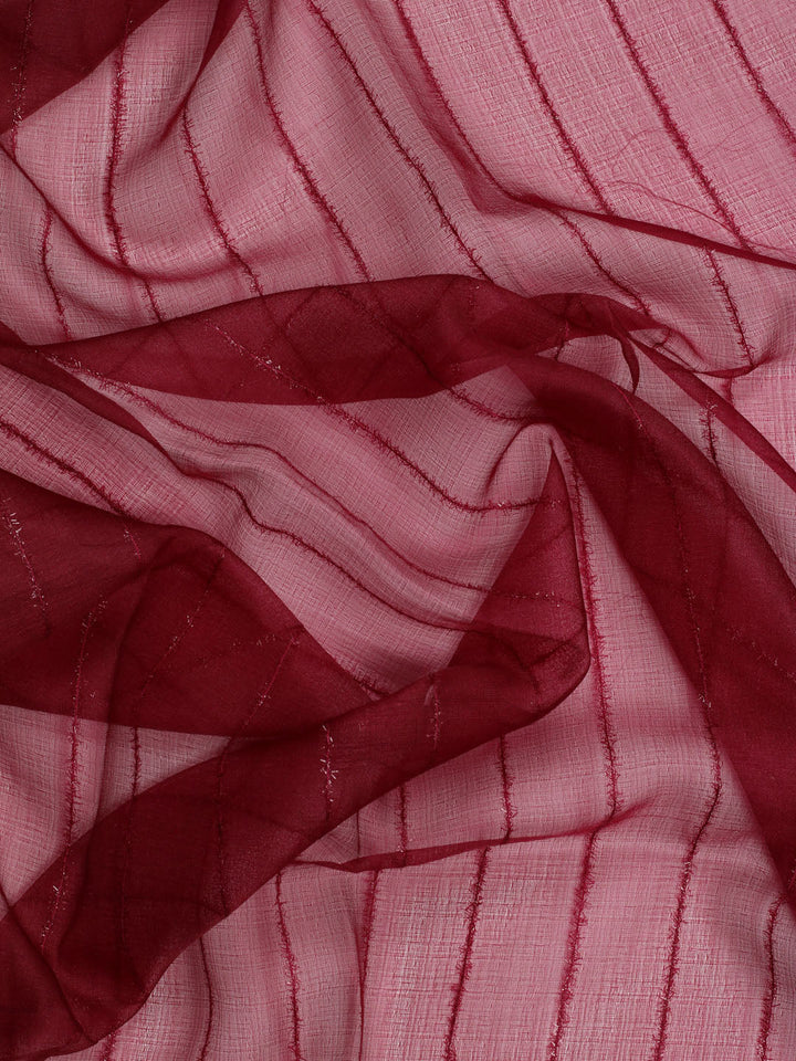 Plain Zari Border Organza Saree
