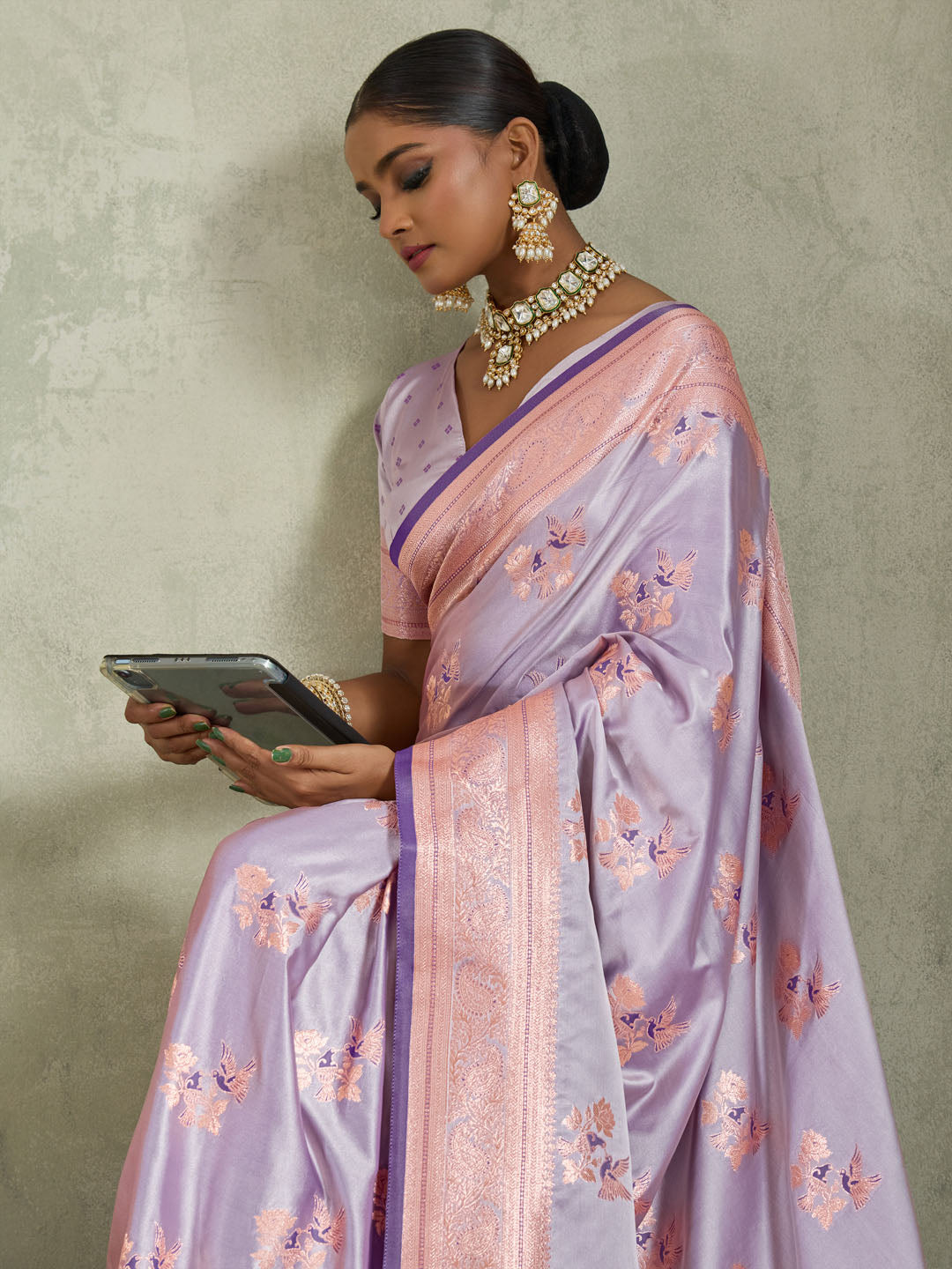 Woven Design Satin Silk Saree