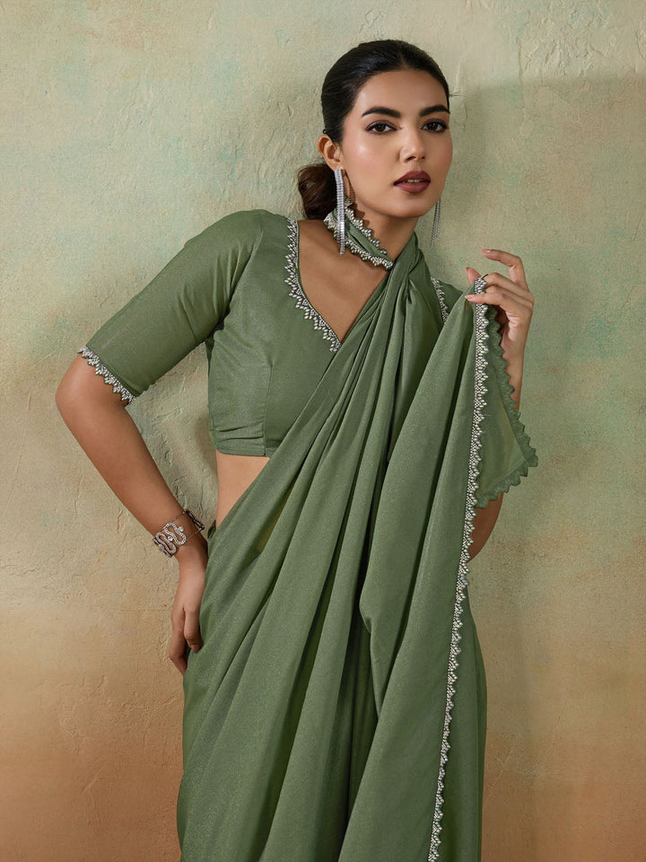 Woven Design Georgette Saree