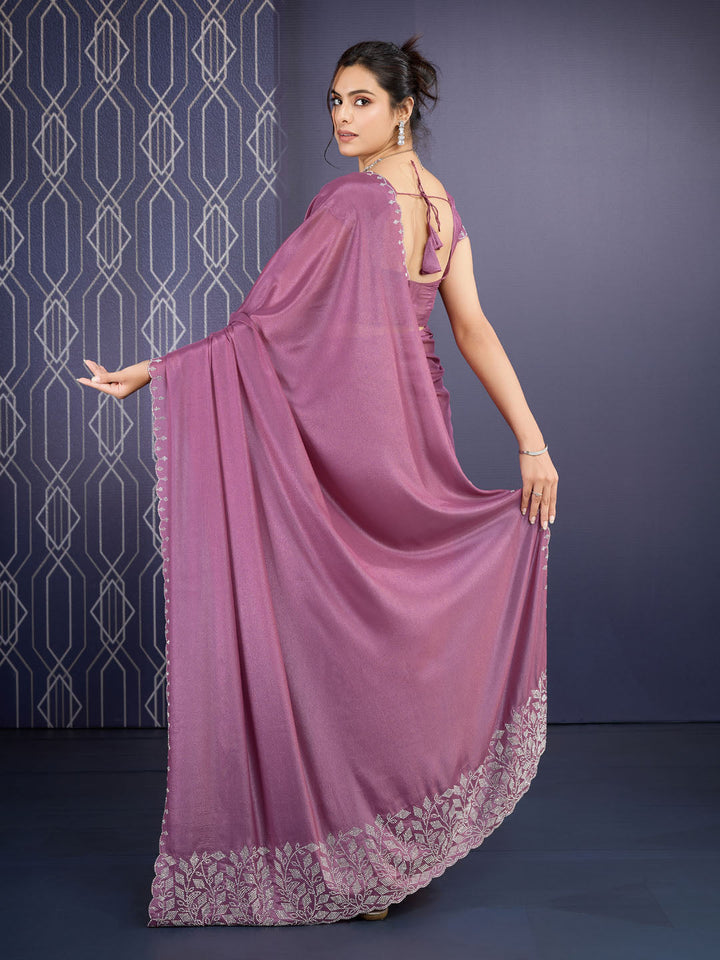 Embroidered Georgette Saree