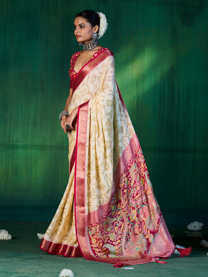 Bandhani Printed Georgette Saree
