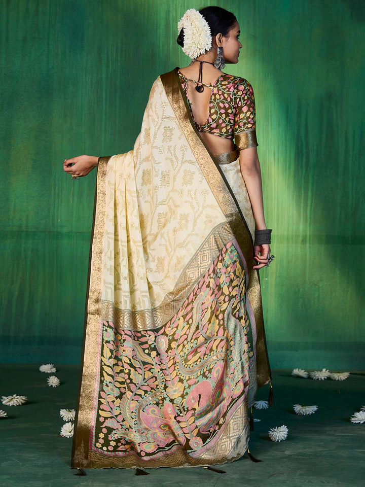 Bandhani Printed Georgette Saree