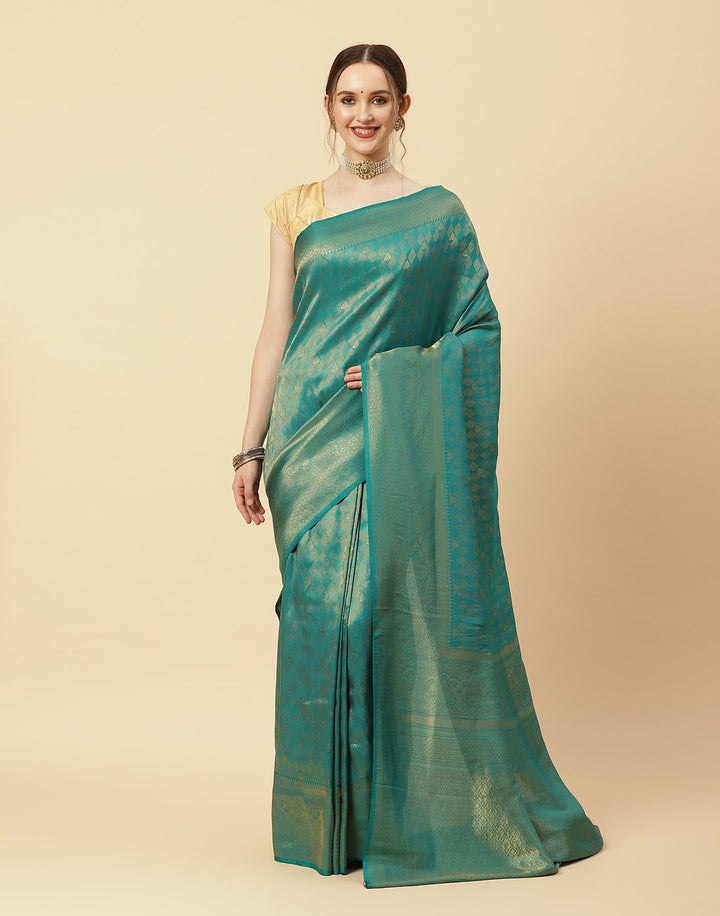 Woven Art Handloom Brocade Zari Jaal Saree