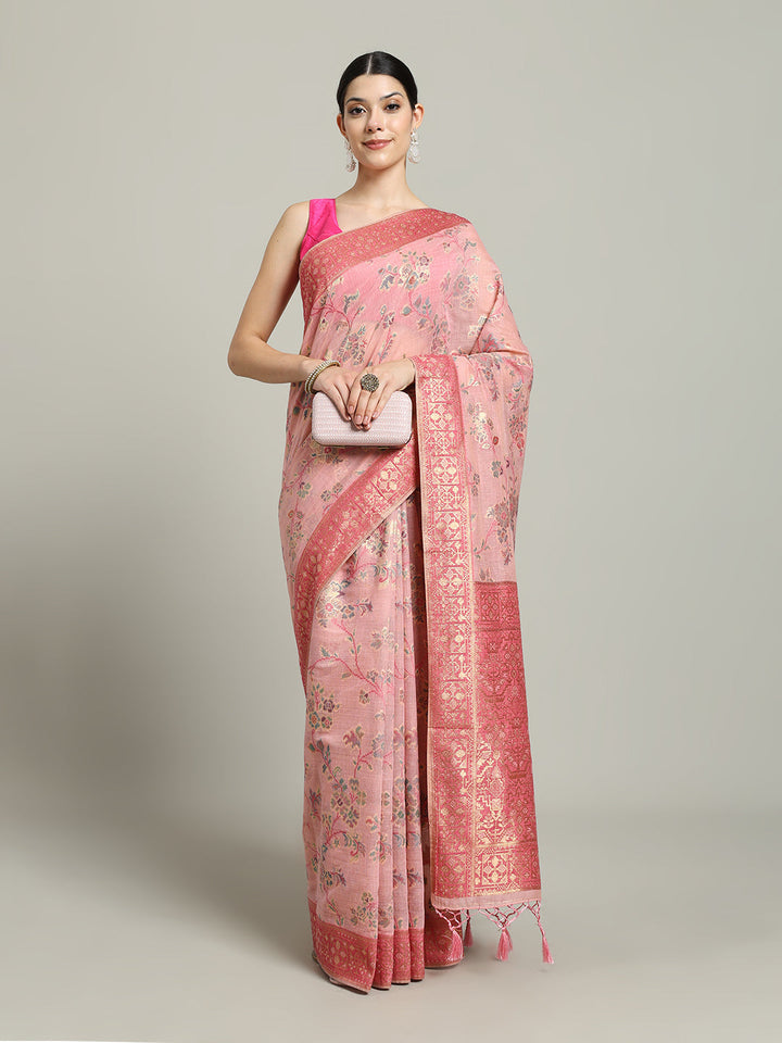 Zari Jaal Art Silk Woven Saree
