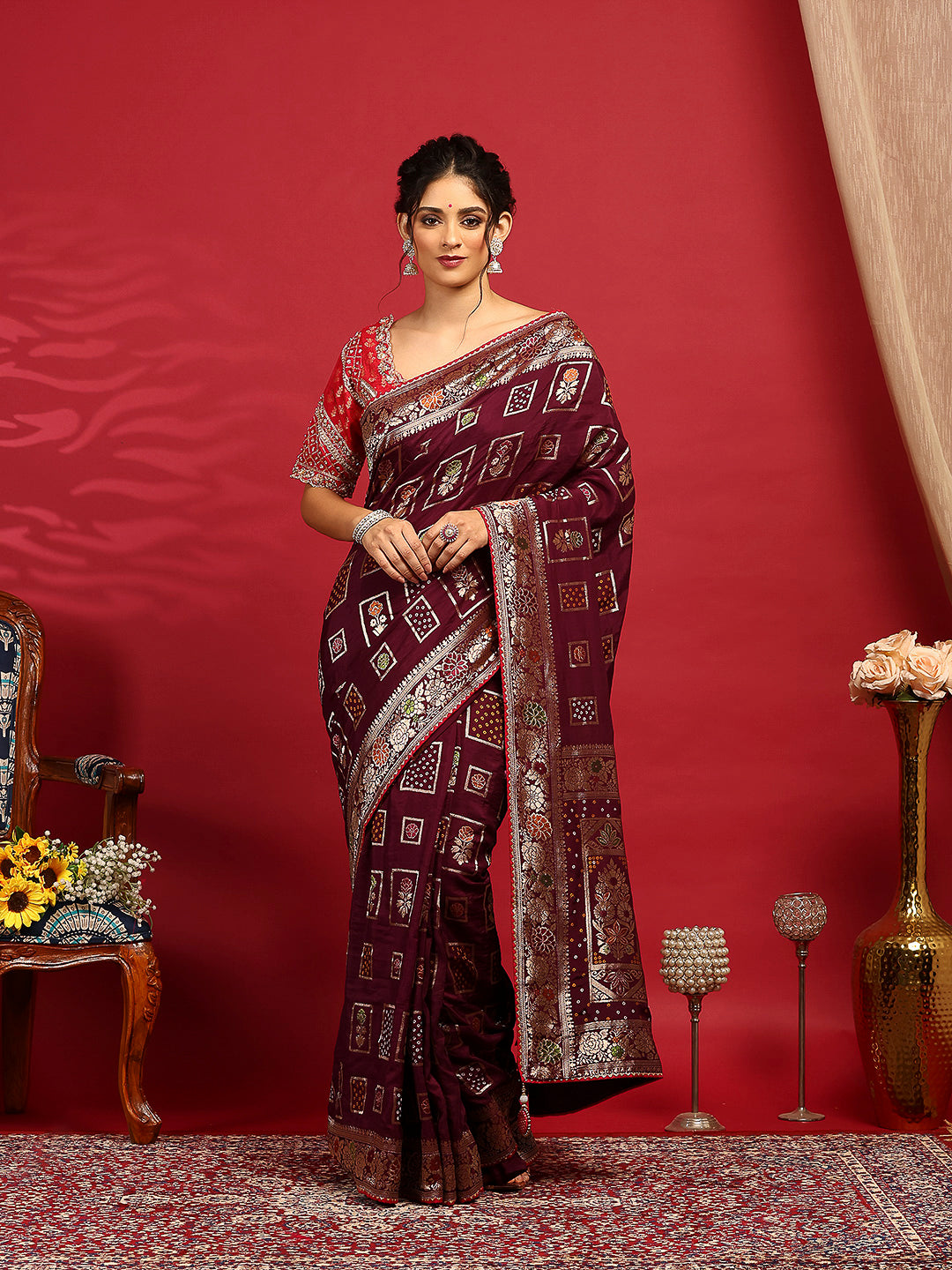 Embroidered Banarasi Saree