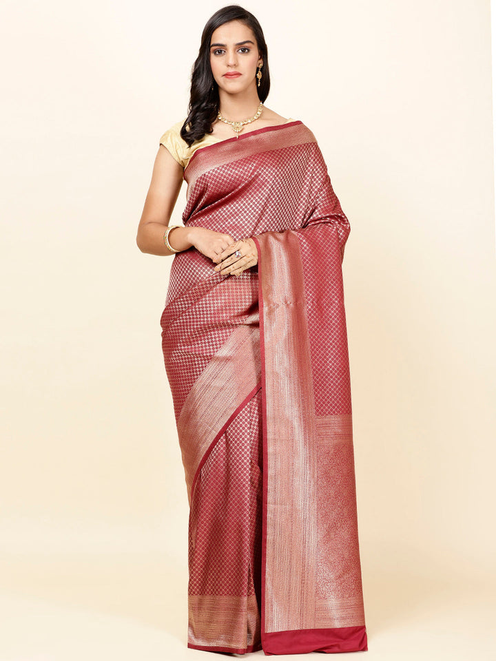 Zari Jaal Woven Handloom Saree
