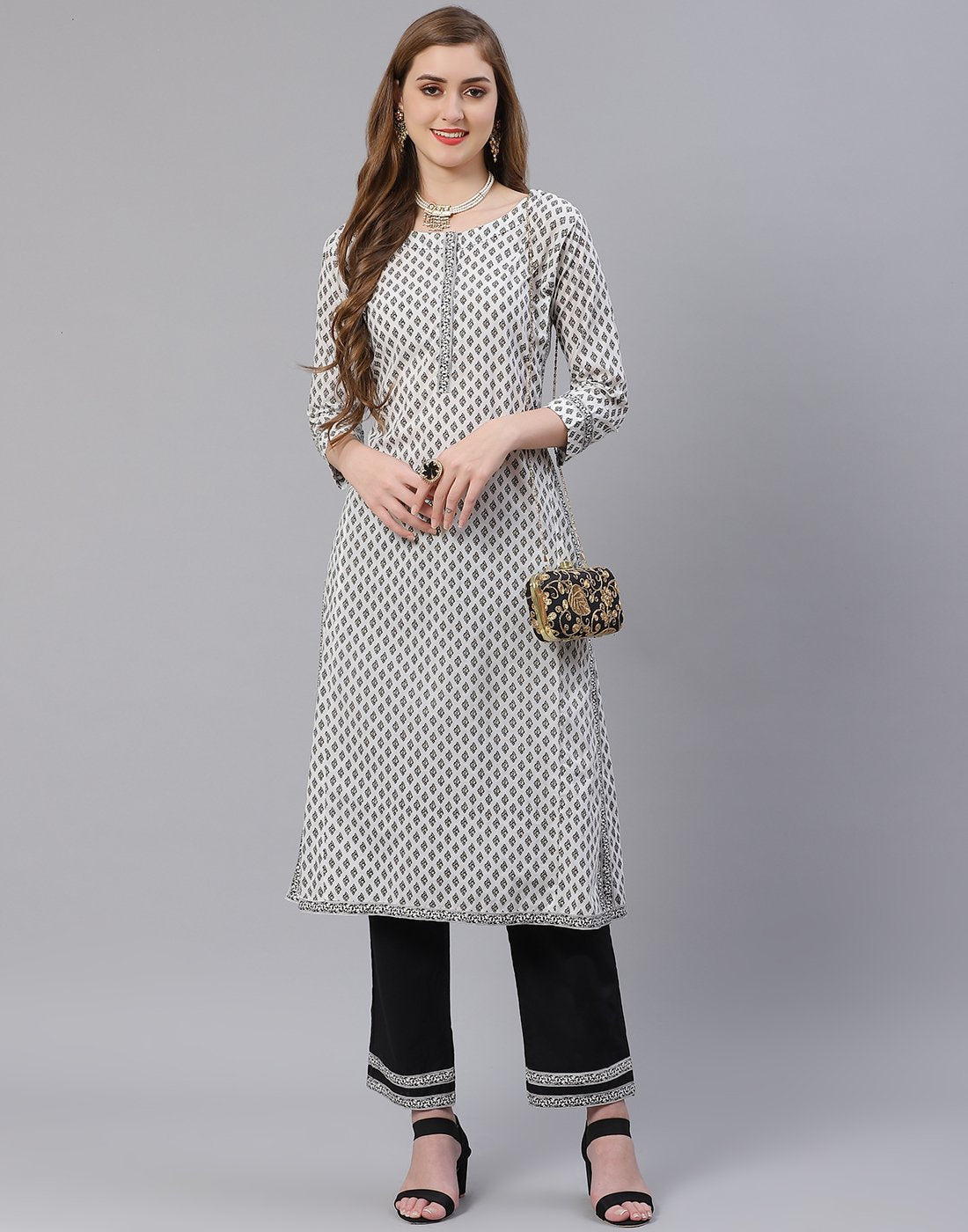 Cotton Printed Kurti With Pant