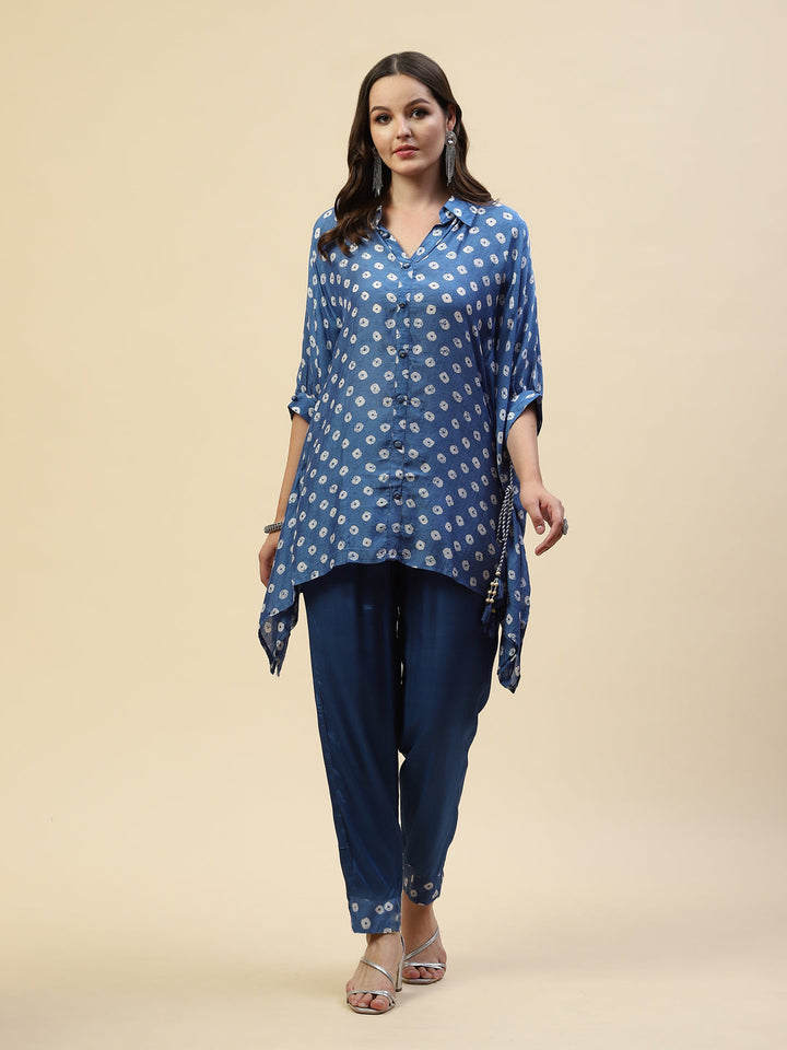 Printed Muslin Kurta With Pants