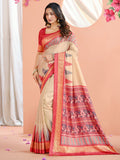 Printed Art Silk Saree