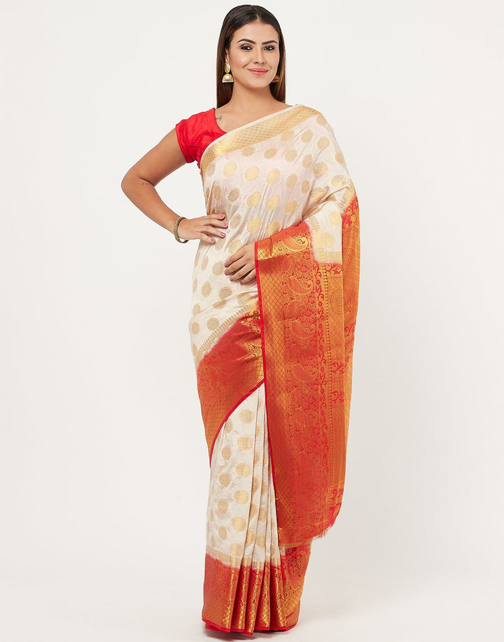 Navy Blue Rani Art Handloom Saree