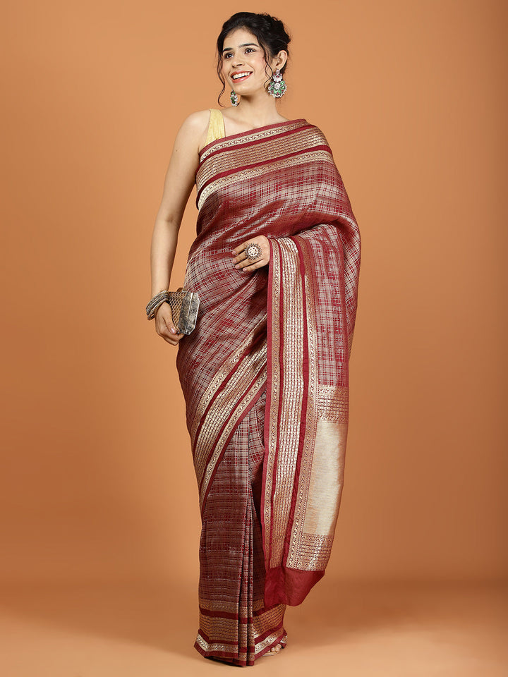 Khaddi Woven Art Silk Saree