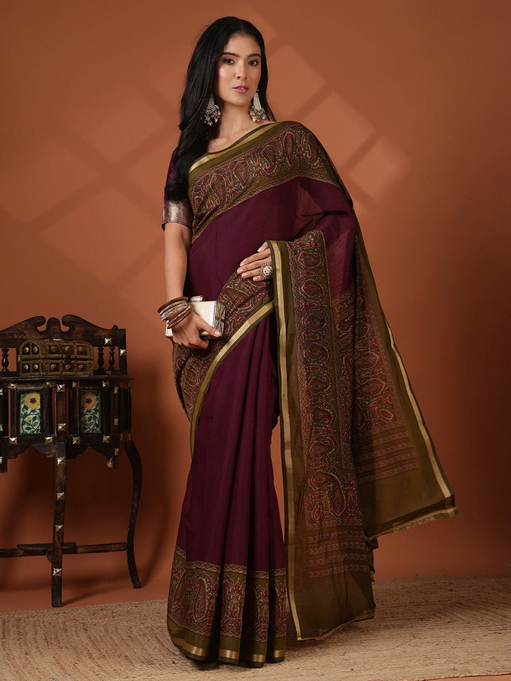 Printed Art Silk Saree