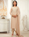 Georgette Kurta Brocade Pant Set