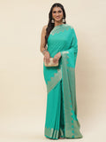 Zari Border Georgette Saree