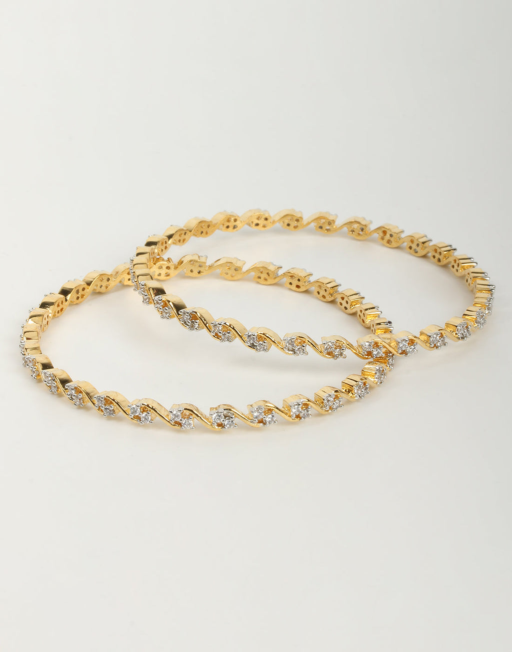 Gold And Diamond Bangles