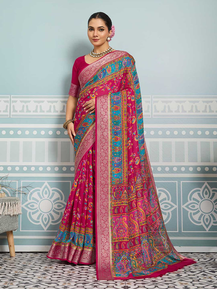 Printed Art Silk Saree