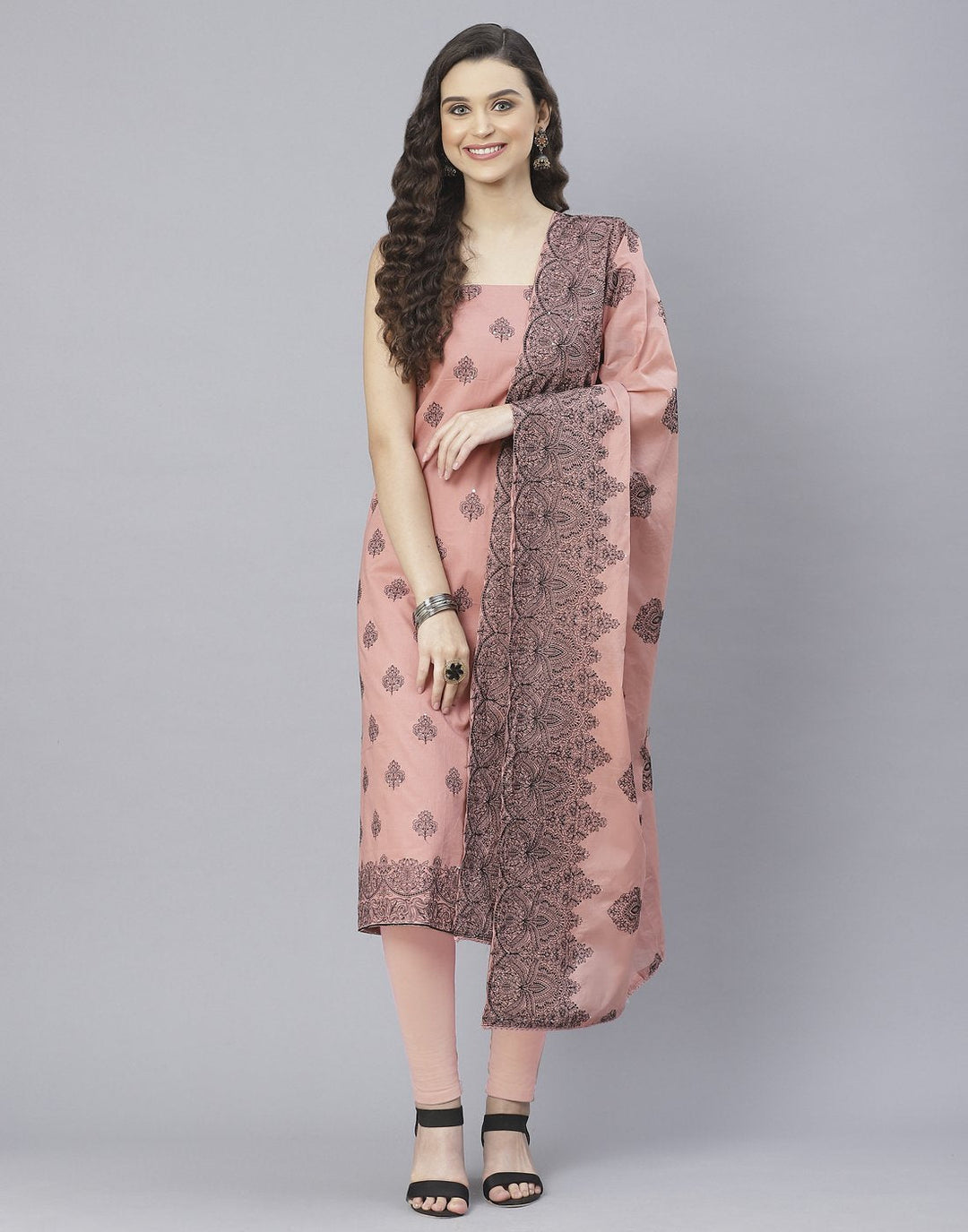 Cotton Embroidered Suit Set