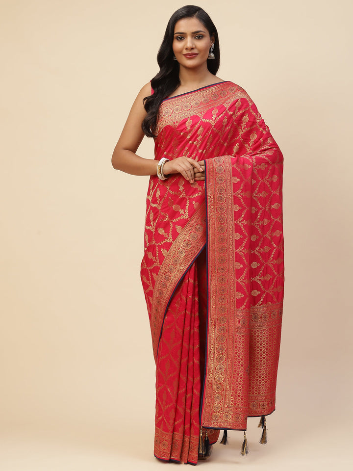 Resham Jaal Embroidered Banarasi Saree