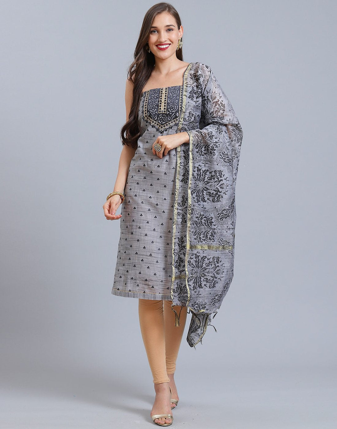Chanderi Suit Set