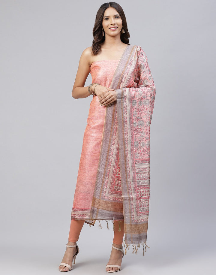 Chanderi Printed Suit Piece
