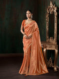 Woven Design & Embroidered Border Art Silk Saree
