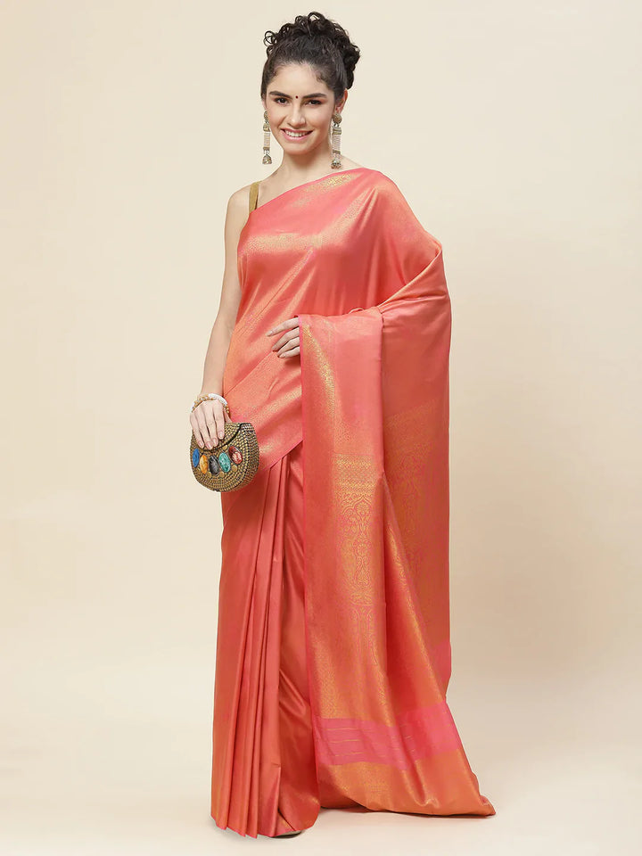 Zari Jaal Handloom Woven Saree