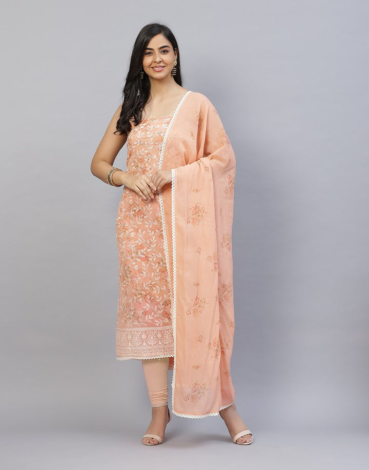 Embroidered Art Georgette Suit Piece