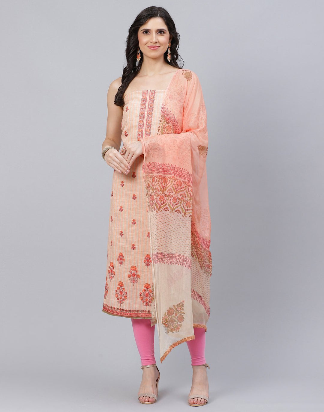Cotton Embroidered Suit piece