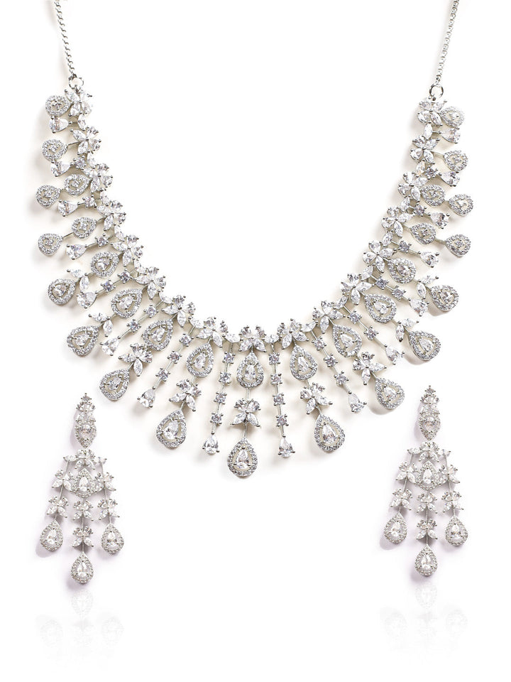 AD Necklace Set With Earrings
