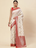 Zari Border Booti Handloom Woven Saree