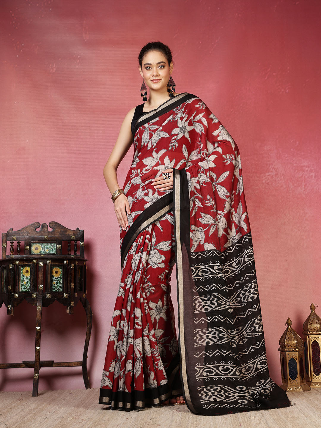 Plain Art Silk Saree