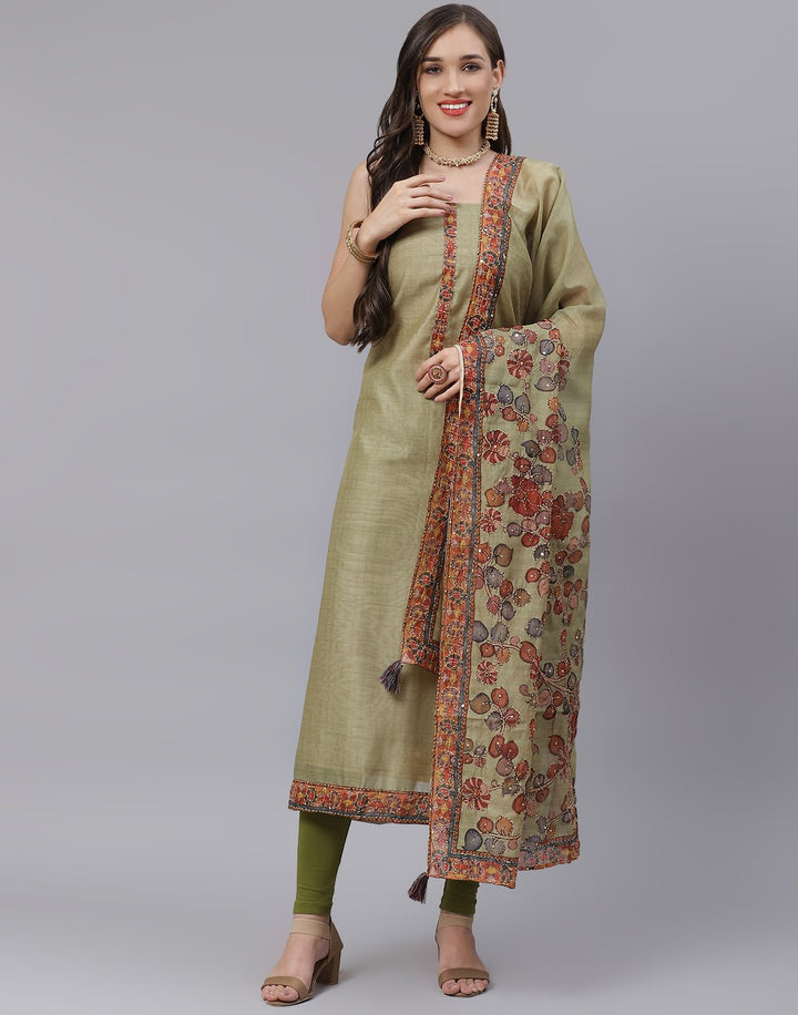 Chanderi Printed Suit Piece