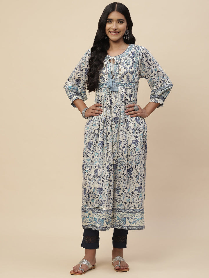 Printed Cotton Anarakali Kurta