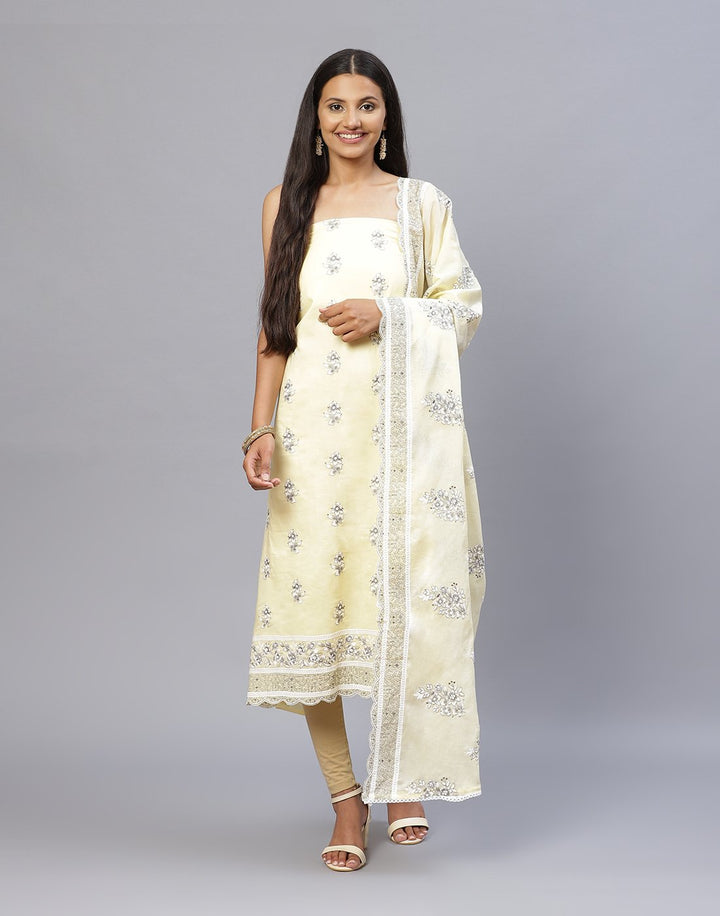 Cotton Embroidered Suit piece