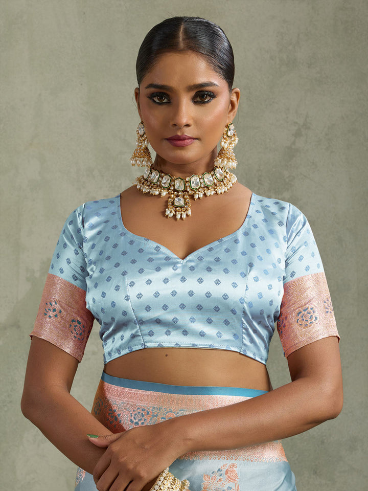 Woven Design Satin Silk Saree
