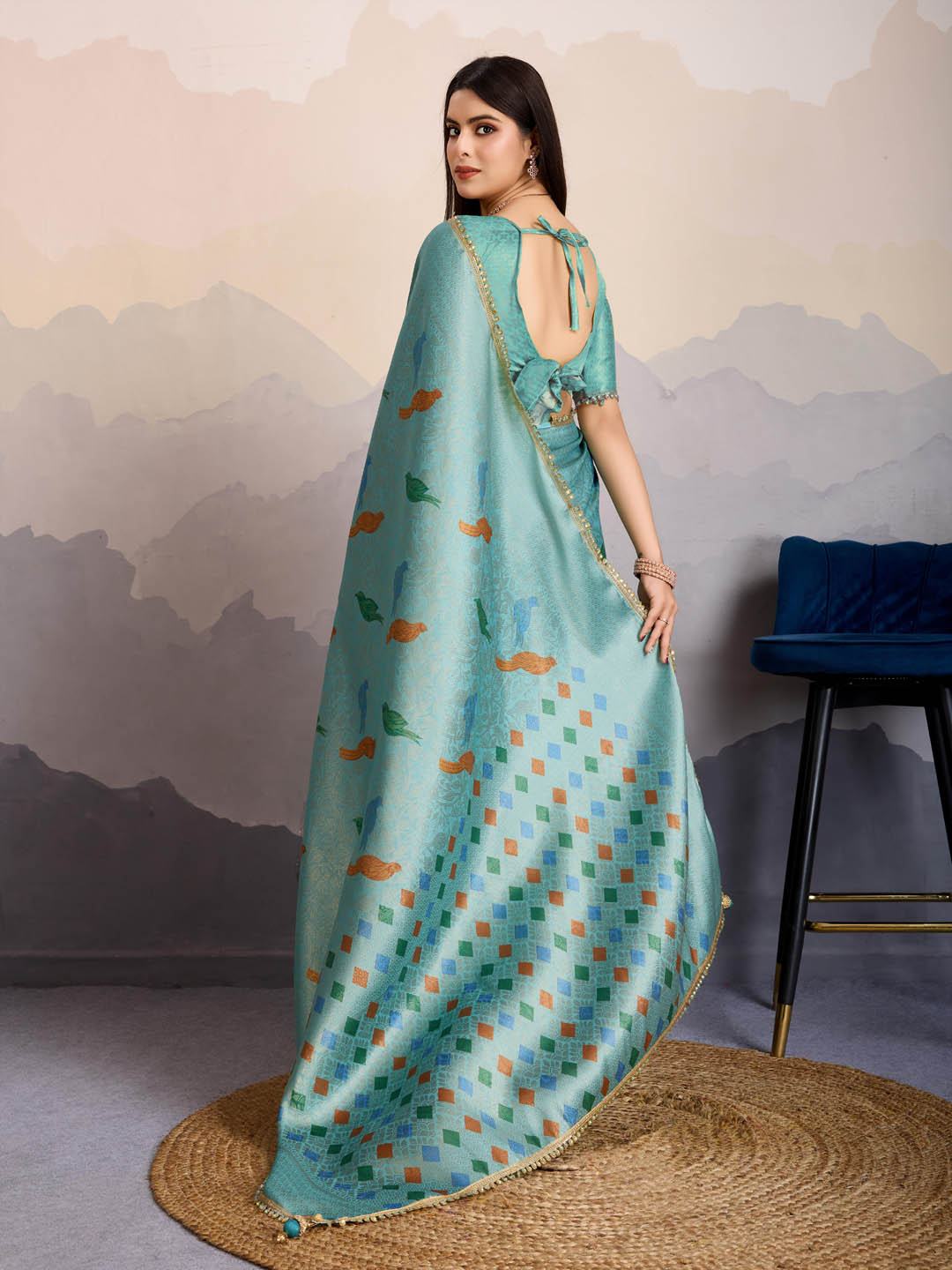 Printed Art Silk Saree